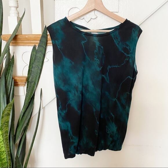 young fabulous and broke dyed green open back top - Picture 1 of 9